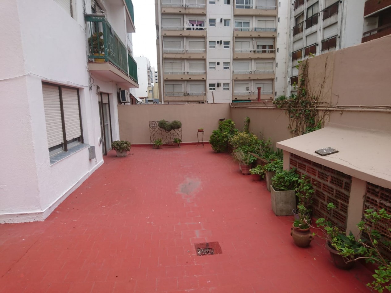 Departamento 2 ambientes contrafrente con patio